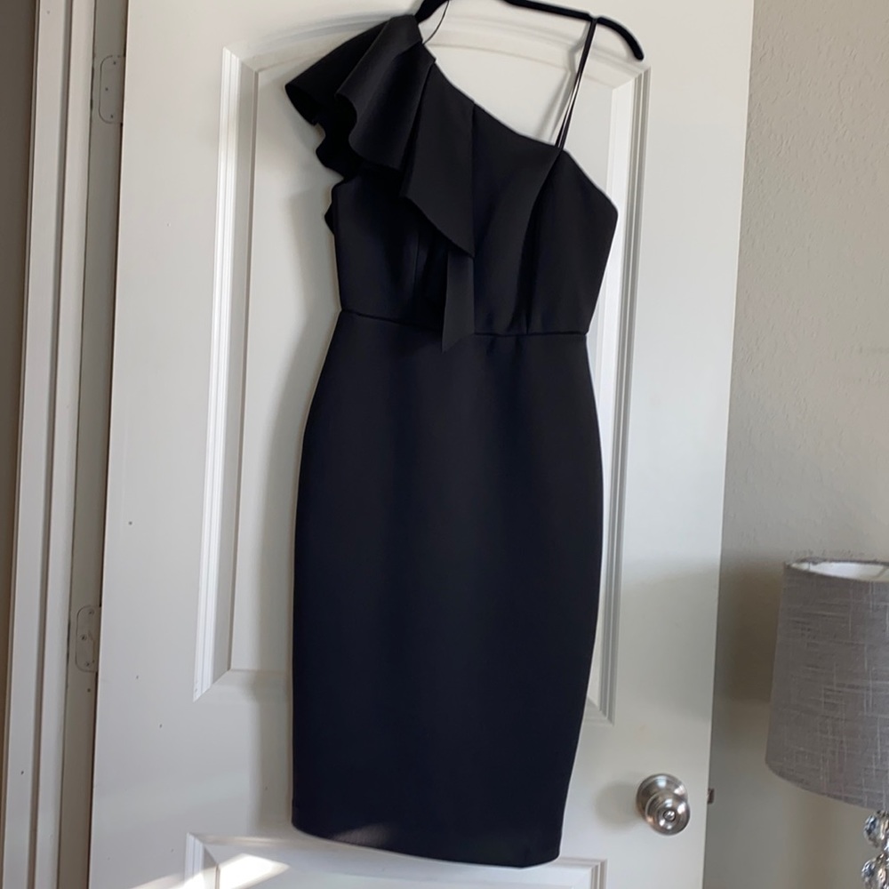 Gianni Bini Black off the shoulder Scuba Dress.  Absolutely stunning on!!!